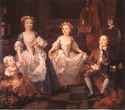 William Hogarth The Graham Children oil